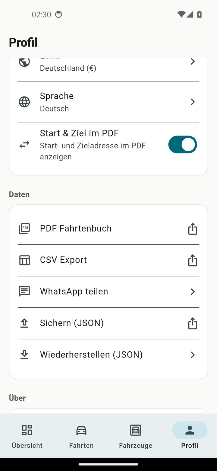 Profil & Daten