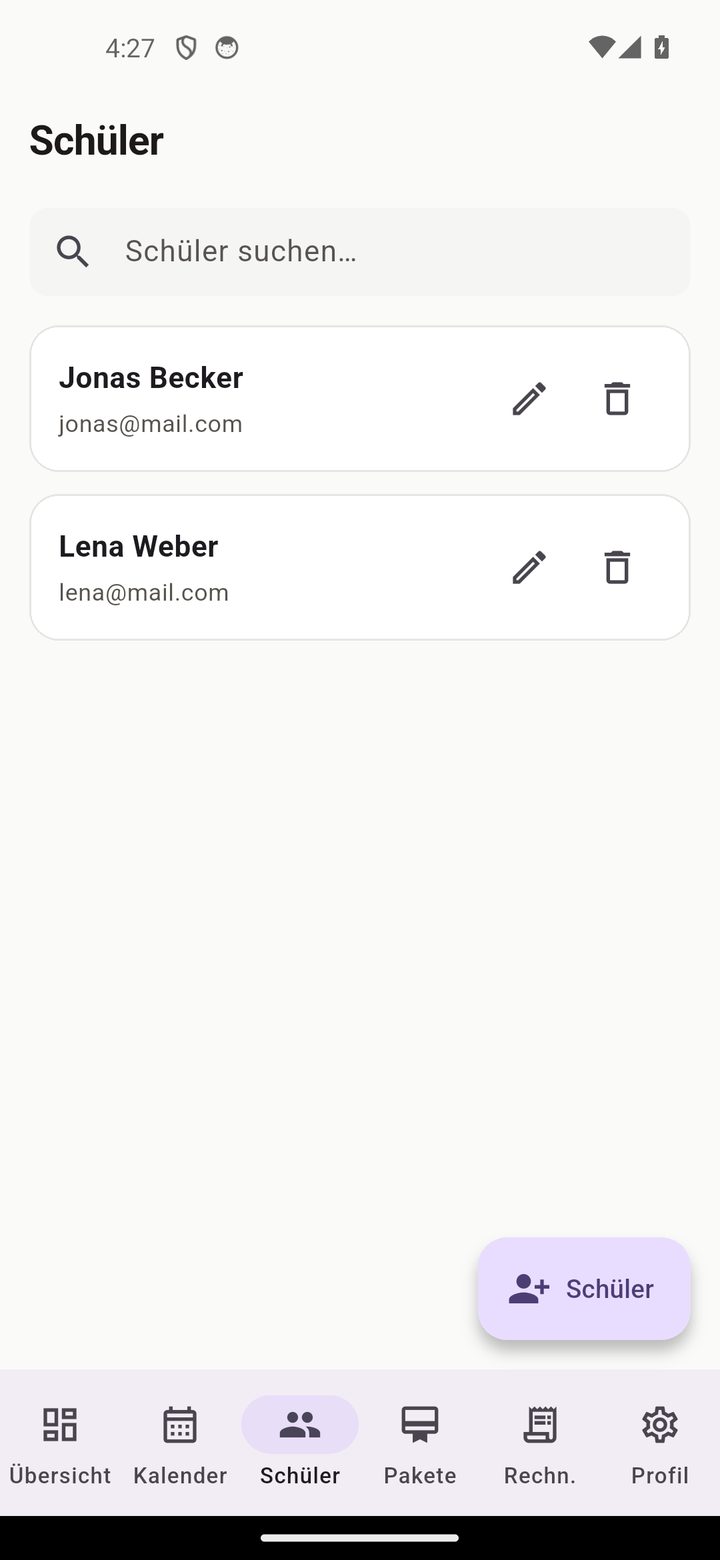 Schülerliste