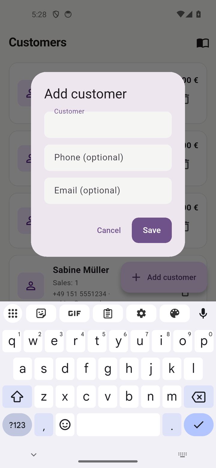 Add item