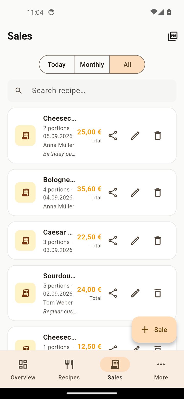 Sales